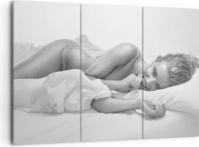 Produktbild von Bild auf Leinwand - Leinwandbild - Weiblich mode modell posieren - 165x110cm - Wand Bild - Wanddeko - Leinwanddruck - Bilder - Kunstdruck - Leinwand bilder - Wandkunst - CE165x110-2606