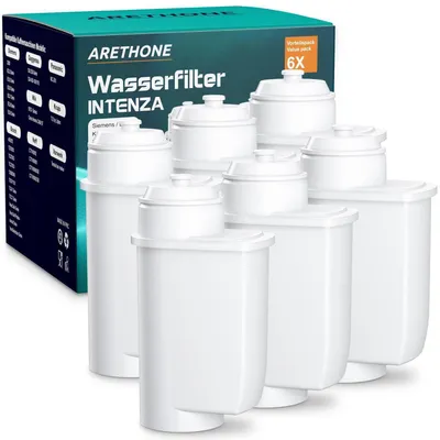 Image de Filtres à eau pour les séries Siemens EQ, Bosch Vero et Neff C77V60, lot de 6
