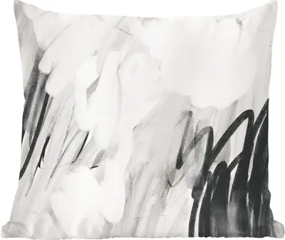 Produktbild von MuchoWow® Zierkissen Sofakissen Wohnzimmer Dekokissen 45x45 cm Kunst - Abstrakt - Grau - Schlafpolster - Polster für das Sofa