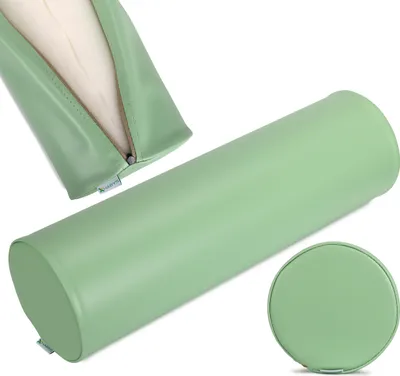 Produktbild von Habys Lagerungsrolle, Vollrolle, Nackenkissen, Lagerungskissen, Nackenrolle, Knierolle für Massage und Therapie, Fitnessrolle, 18x60cm Grün