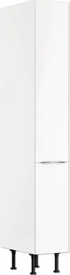 Produktbild von Optifit Apothekerschrank Arvid986 BxTxH 30 x 58,4 x 211,8 cm weiß glänzend zerlegt KFAV HFZ306-8E+