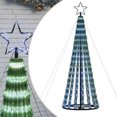 Obrázok produktu pre vidaXL LED vianočný stromček 275 LED modrý 180 cm