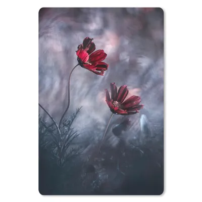 Produktbild von MuchoWow® Mauspad Mousepad Blumen - Rot - Pflanzen - Natur 18x27 cm - Mousepads - Maus Mat - Pad - Mausunterlage
