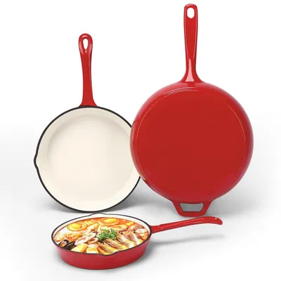 Immagine prodotto di Set di 3 utensili da cucina in ghisa smaltata