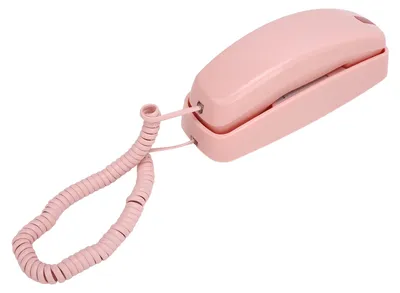 Imagen del producto de Teléfono de pared con botón grande, control de volumen, ideal para personas mayores, teléfono de línea fija, color rosa
