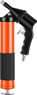 Produktbild von Fettpresse, 6000 PSI Hochdruck, Hochleistungs-Fettpresse mit Pistolengriff und 0,4 l Fassungsvermögen, inklusive 45,7 cm flexiblem Schlauch, 1 Verlängerungsrohr und 2 Flachdüsen für Automobil- und Schiffsanwendungen