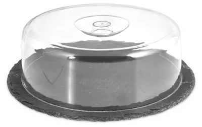 Obrázok produktu pre Zvon na syr H&H s okrúhlou bridlicovou doskou, 30 cm