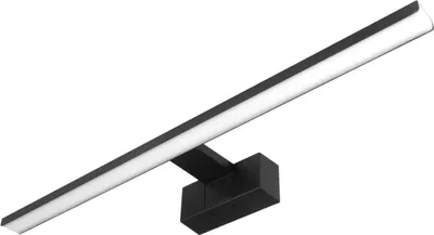 Obrázek produktu pro MasterLED LED zrcadlové svítidlo 60 cm černé 15 W neutrální bílá IP44 koupelnové zrcadlové svítidlo skříňové svítidlo nástavné svítidlo montáž svorkami