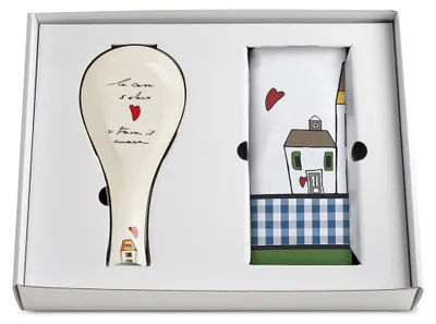 Image de Egan LE CASETTE Ensemble tablier et bol de cuisine vert