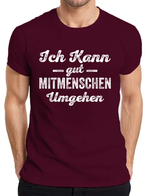 Obrázek produktu pro Sarkastický antisociální humor Ironie Pánské tričko, vínová, 3XL