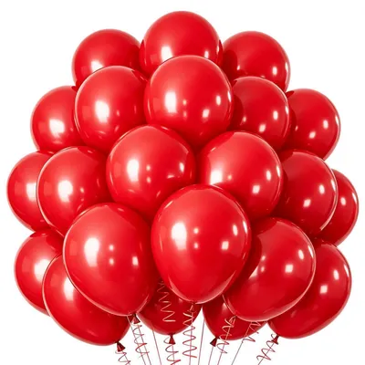 Immagine prodotto di Ghirlande di palloncini rossi, 60 pezzi, palloncini in lattice da 12 pollici per decorazioni di feste