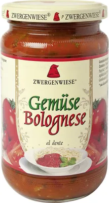 Produktbild von Zwergenwiese  Gemüse Bolognese - 340ml