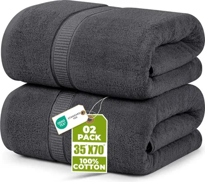 Produktbild von Handtuch – 90 x 180 cm – Baumwolle – Grau