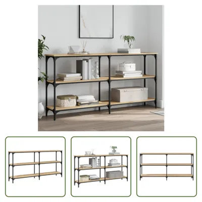 Obrázek produktu pro The Living Store Konzolový stolek Sonoma dub 150x29x75 cm materiál na bázi dřeva