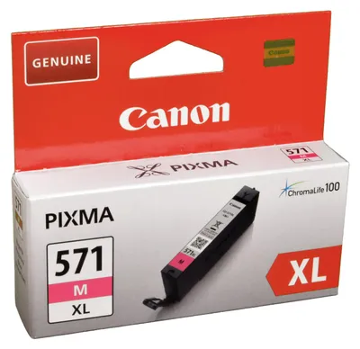 Produktbild von Canon CLI-571XL Tinte Magenta mit hoher Reichweite, Hohe (XL-) Ausbeute, Magenta, Tinte auf Pigmentbasis, 11 ml, 1 Stück(e), 645 Seiten