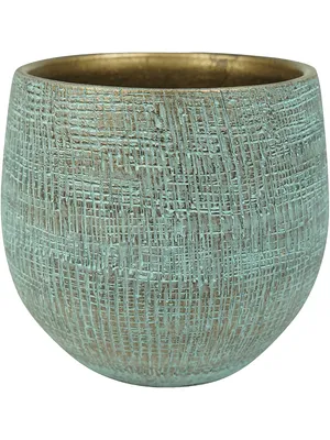 Produktbild von Steege Pflanztopf - moderner Look - blau - 18 x 16 cm