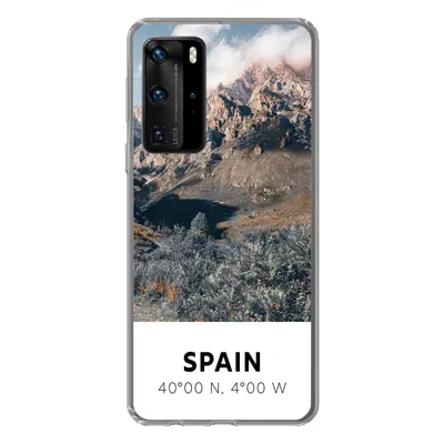 Produktbild von MuchoWow® Handyhülle Schutzhülle Hülle für Huawei P40 Pro Spanien - Berge - Sommer Silikon Softcase Handy Hülle - Schutz