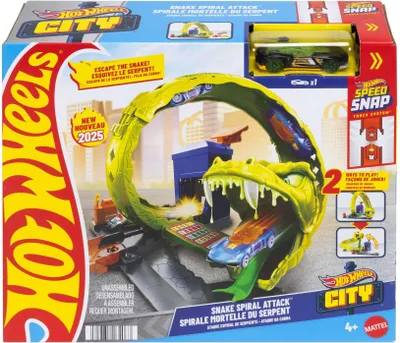 Produktbild von Schlangen-Spiralattacke Spielset mit Die-Cast-Spielzeugauto