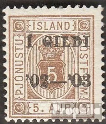 Produktbild von Briefmarken Island 1902 Mi D12B postfrisch Aufdruckausgabe Dienstmarken