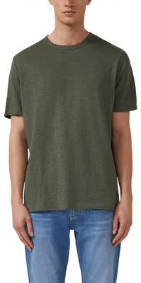 Produktbild von s.Oliver Herren T-Shirt – Regular Fit, Logo, weicher Jersey – Größe M, 79w1_olivgrün