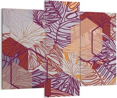Produktbild von Bild auf Leinwand - Leinwandbild - Blatt Pflanze Blume - 130x100cm - Wand Bild - Wanddeko - Leinwanddruck - Bilder - Kunstdruck - Wanddekoration - Leinwand bilder - Wandkunst - CB130x100-3865