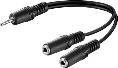 Image de LogiLink CA1046 Câble audio LogiLink, prise jack - 2x jack femelle