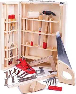 Produktbild von Bigjigs Toys Case mit Junior-Werkzeugen