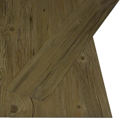 Image de Planches de Sol Autocollantes Nature 32 pcs Marron 4,46 m² PVC
