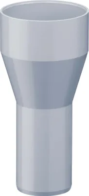 Produktbild von INEFA Reduzierstück Fallrohr, PVC DN75/50 Grau Zubehör Fallrohr Kunststoff, Verbindungsstück, einfache Steckmontage,  Germany