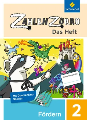 Produktbild von Zahlenzorro 2. Förderheft - Das Heft