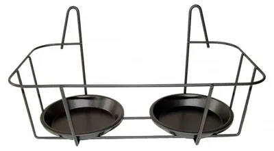 Image de Support de pots mural - L 18,7 x l 34 x H 18,6 cm - Gris