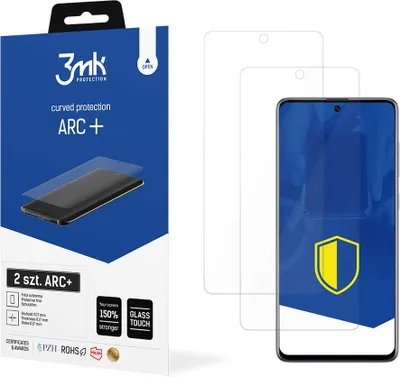 Produktbild von 3mk Display Schutzfolie ARC+ für Samsung Galaxy A71 5G  0,17mm Self-Heal (2 Stück)