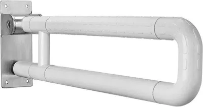 Image de Support de passage - 60 cm, pliable, support de sécurité, acier inoxydable, capacité de charge 300-350 kg, blanc