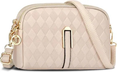 Obrázek produktu pro TEUEN dámská taška přes rameno kožená crossbody taška přes rameno meruňkový styl