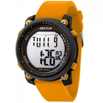 Produktbild von Sector Herren Digital Uhr Casual Silikon Armbanduhr orange USE51546001