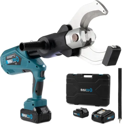 Produktbild von BAUTEC Akku-hydraulischer-Kabelschneider für Cu/Al-Kabel bis ∅ 105mm » 140 kN » Set mit 2 Li-Ion-Akkus (18V / 5.0Ah)