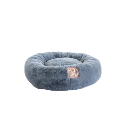 Obrázek produktu pro Akinu ČESKÝ LES Plyšový donut pelech pro psy tm. šedý XS 45 cm