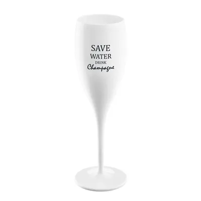 Produktbild von koziol Save water drink champagne, Champagnerflöte, 100 ml, Glas, Weiß, 1 Stück(e)