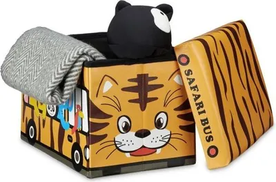 Obrázek produktu pro Skládací box na hračky s úložným prostorem