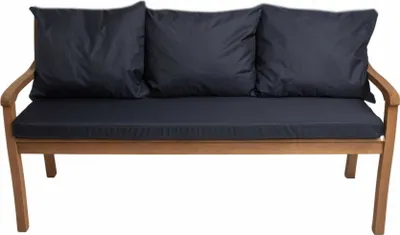 Produktbild von Bankkissen für 3 Personen Dunkelblau| Sitzkissen 150x60x50 und Rückenkissen 3*56x50| Sitzkissen bank| Bankkissen outdoor| Hollywoodschaukel kissen