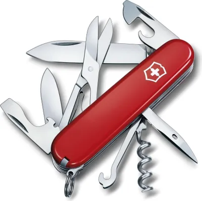 Productafbeelding van Victorinox Officiersmes Climber, rood, verpakt in blisterverpakking