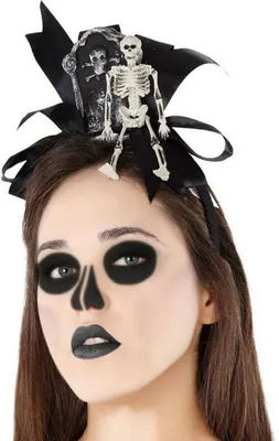 Obrázek produktu pro Halloweenská čelenka s lebkou