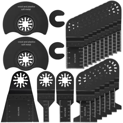 Image de Jeu de lames de scie de 23 pièces pour outils multifonctions