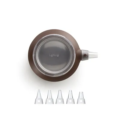 Zdjęcie produktu dla Lekue - DECO MAX brązowy + 6 końcówek