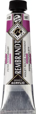 Produktbild von Rembrandt Acrylfarbe Tube 40 ml Permanentrotviolett 567