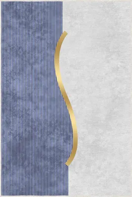Obrázok produktu pre Conceptum Hypnose, kvalitný koberec, 160x230 cm, tmavomodrá farba, 100% polyester, protišmyková podložka