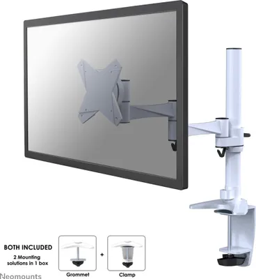 Obrázek produktu pro Stolní držák pro ploché obrazovky do 30" (76 cm) 9KG FPMA-D1330WHITE Neomounts