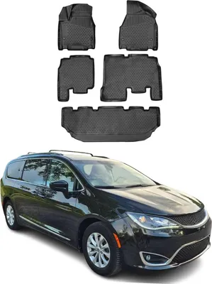 Zdjęcie produktu dla 2017-2020 Chrysler Pacifica dywaniki TPE czarne 5 szt.
