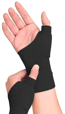 Imagen del producto de Guantes de compresión terapéuticos, transpirables, sin dedos, de color , para la mano y la muñeca