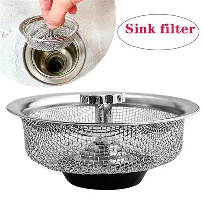 Produktbild von Küche – Edelstahl-Spülbecken-Sieb, Spülbecken-Sieb, Stopfen, Haarsieb, Abflusssieb, Badzubehör